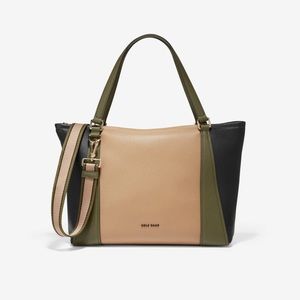 Cole Haan leather zipper tote